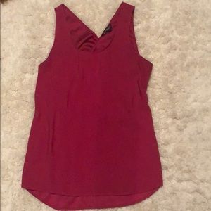 EXPRESS Silk pink backless cami blouse